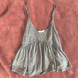 Urban Outfitters grey peplum tank